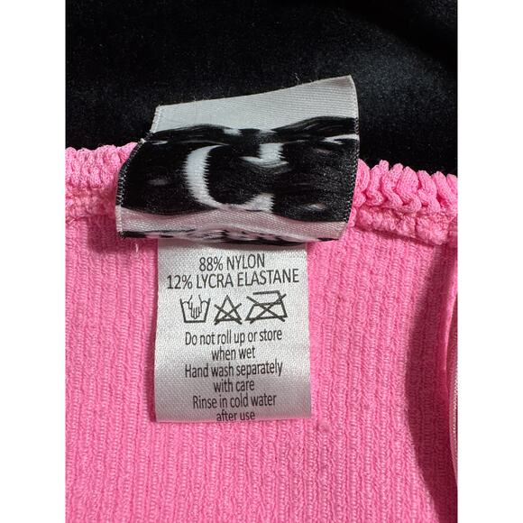 Hunza G Hot Pink Bubblegum One-Piece Bathing Suit Swimsuit HunzaG - Picture 4 of 6